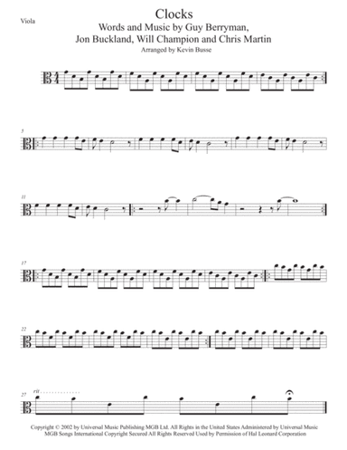 Clocks (arr. Kevin Busse)