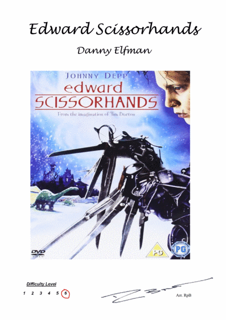 Edward Scissorhands Introduction (titles) (arr. Copyright (c) - RpB Music 2017)