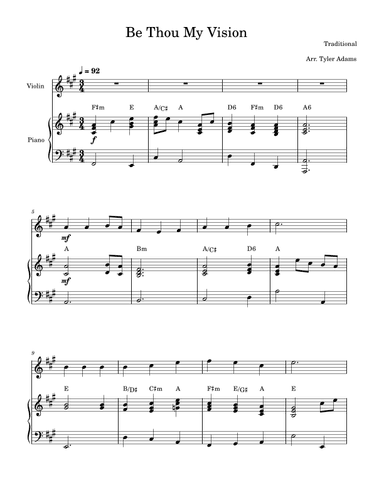 Be Thou My Vision (arr. Tyler Adams)