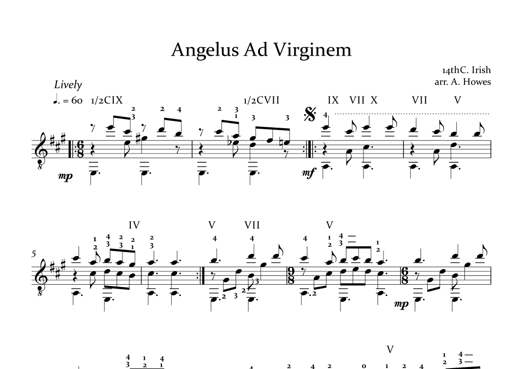 Angelus Ad Virginem (arr. Andrew Howes)