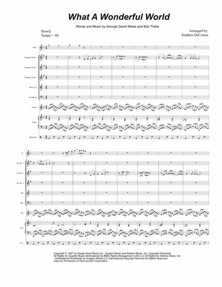 What A Wonderful World (arr. Stephen DeCesare)