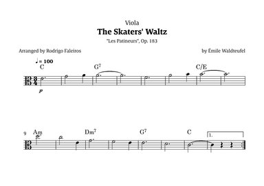 The Skaters Waltz (for beginners) (arr. Rodrigo Faleiros)