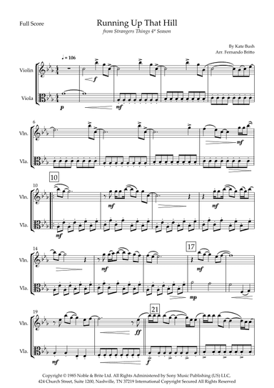 Running Up That Hill (arr. Fernando Britto)
