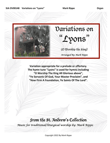 Variations On "Lyons" (O Worship The King) StA OV00148 (arr. Mark Rippe)