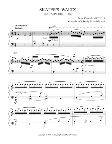 Skater's Waltz  [long] (arr. Richard Giszczak)