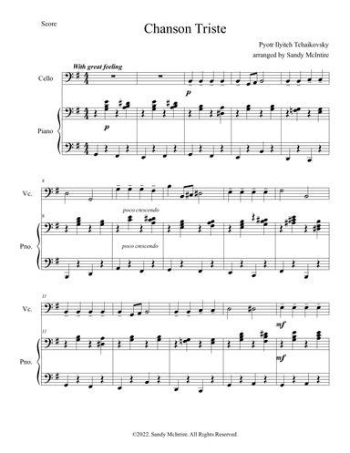 Chanson Triste (arr. Sandy McIntire)