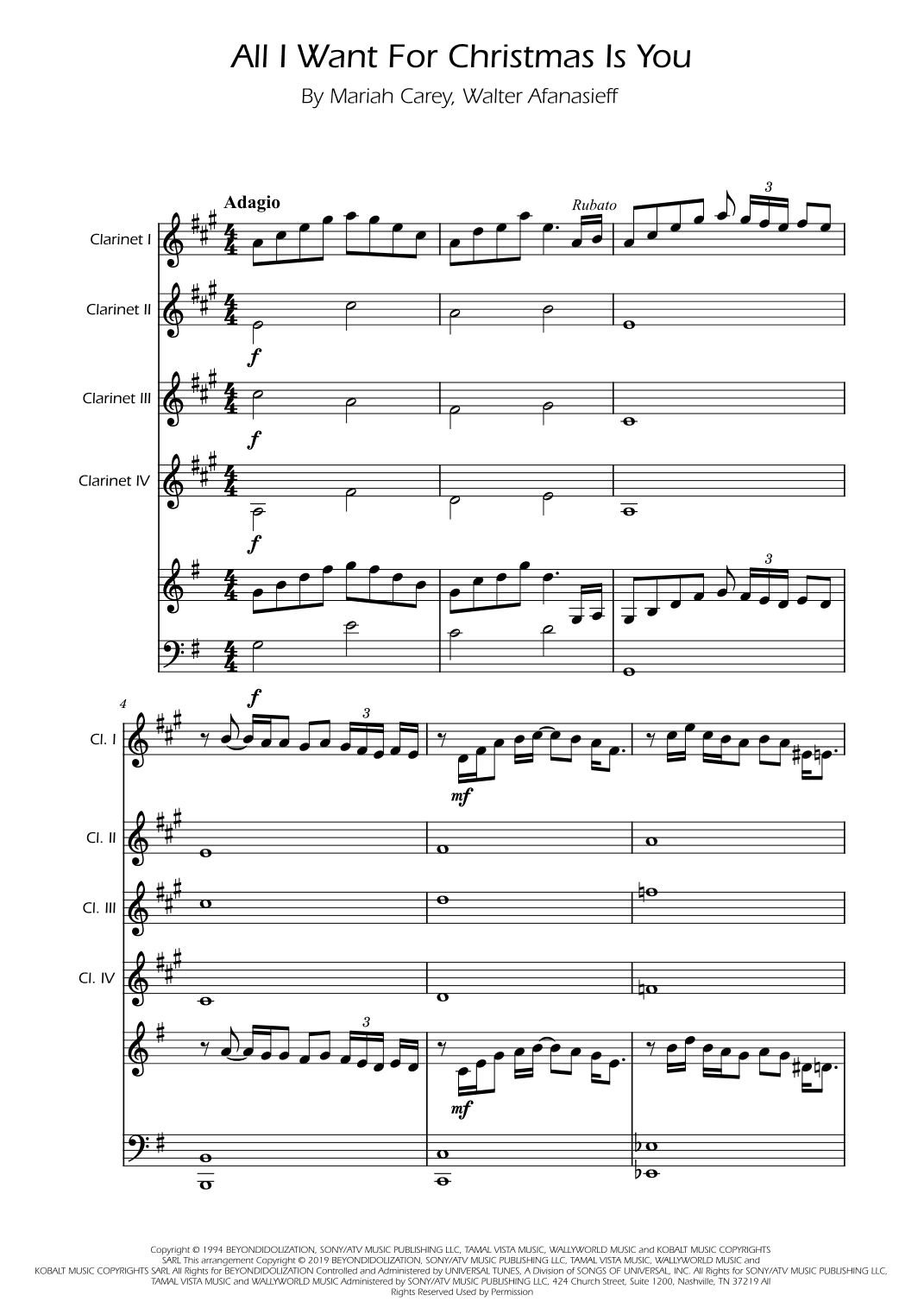 All I Want For Christmas Is You (arr. Ygor Nunes)