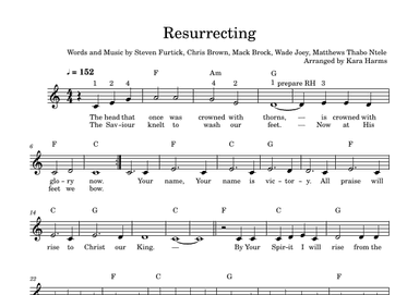 Resurrecting (arr. Kara Harms)