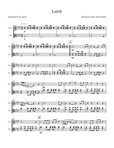 Latch (arr. K. Speck)