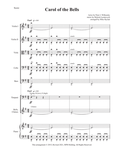 Carol of the Bells (arr. Mike Hyziak)