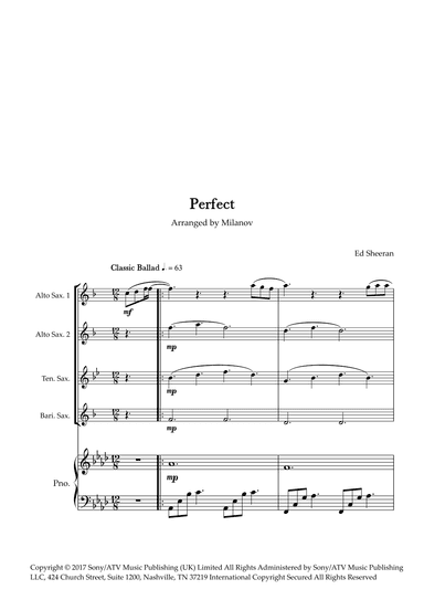 Perfect (arr. Milanov)