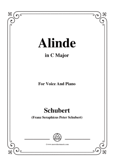 Schubert-Alinde,in C Major,Op.81,No.1,for Voice and Piano (arr. MSM)