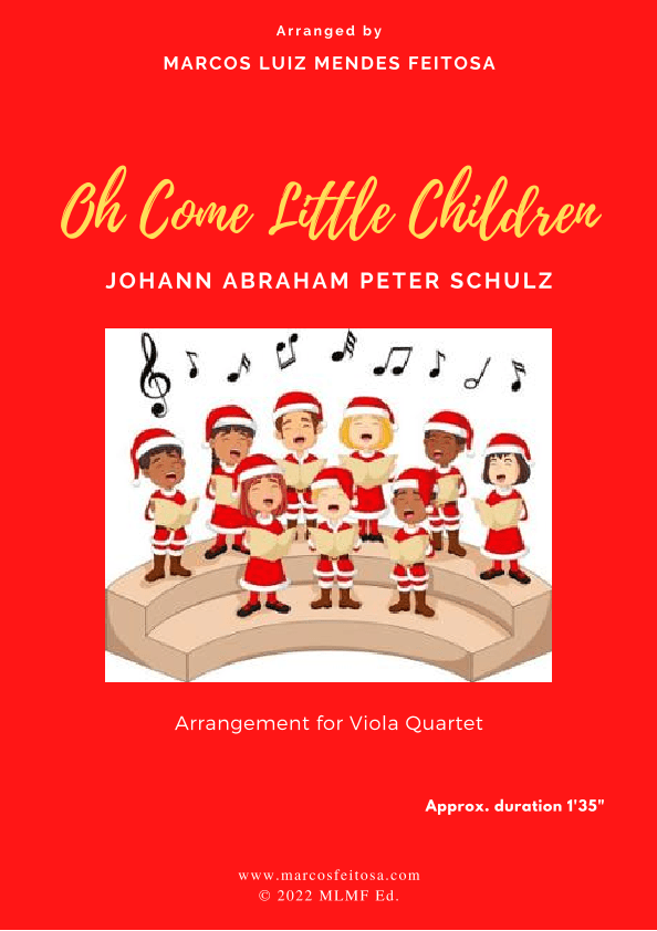 Oh Come Little Children - Viola Quartet (arr. MARCOS LUIZ MENDES FEITOSA)