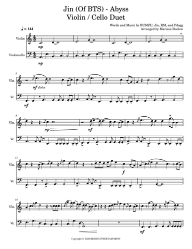 Abyss (arr. Marissa Buelow)