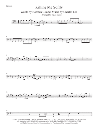 Killing Me Softly With His Song (arr. Kevin Busse)