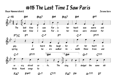 The Last Time I Saw Paris (arr. John Fries)