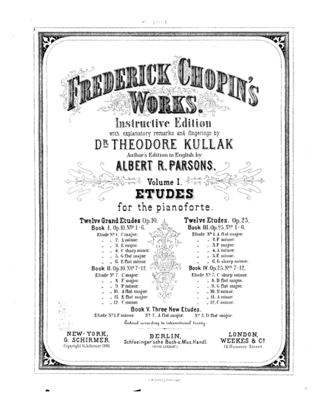 Chopin - Etudes (Complete book) (arr. Wesley Mekilis)