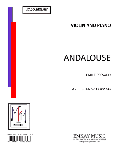 ANDALOUSE – VIOLIN & PIANO (arr. BRIAN W. COPPING)