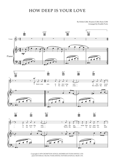 How Deep Is Your Love (arr. Danillo Porto)