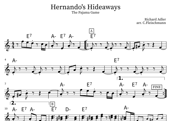 Hernando's Hideaway (arr. Christoph Fleischmann)