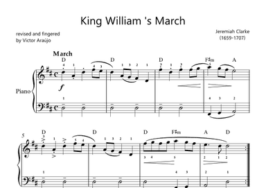 King William 's March with Chord Symbols (arr. Victor Araújo)