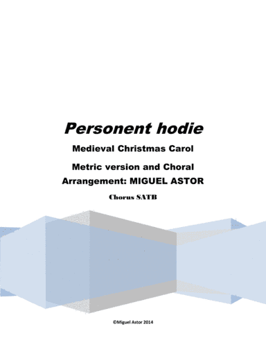 Personent hodie (arr. Miguel Astor)