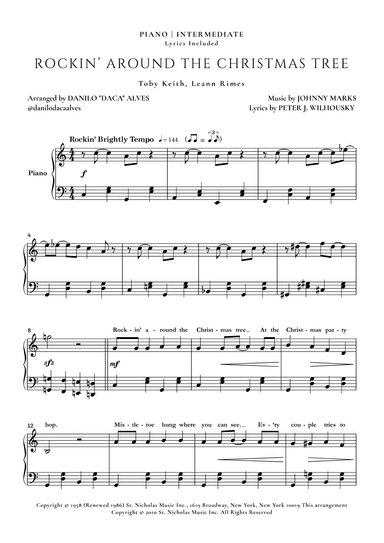 Rockin' Around The Christmas Tree (arr. Danilo "Daca" Alves)