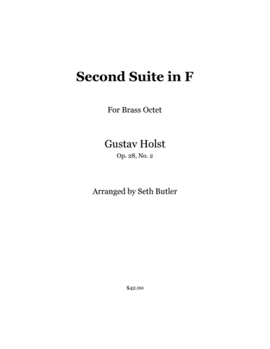 Second Suite in F (arr. Seth Butler)