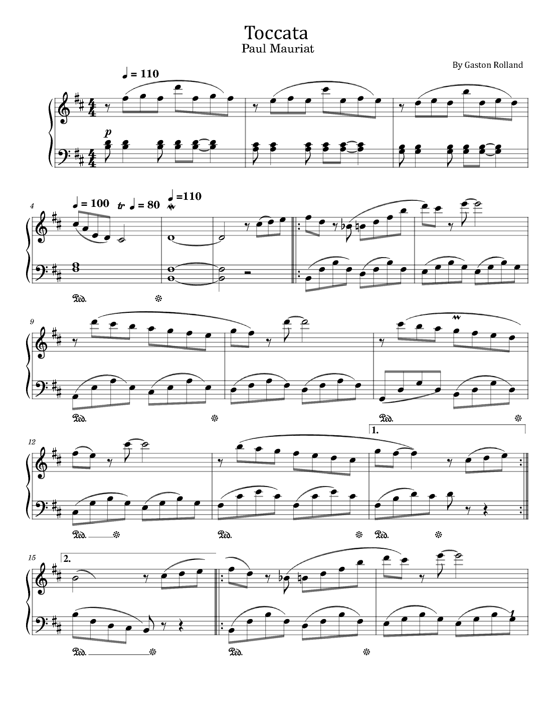 Toccata (arr. poon)
