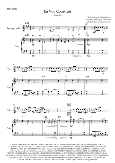 Build My Life (arr. Fabio Britto)