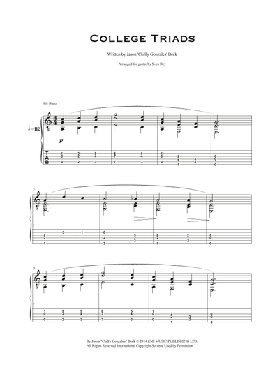College Triads (arr. Sven Bey)