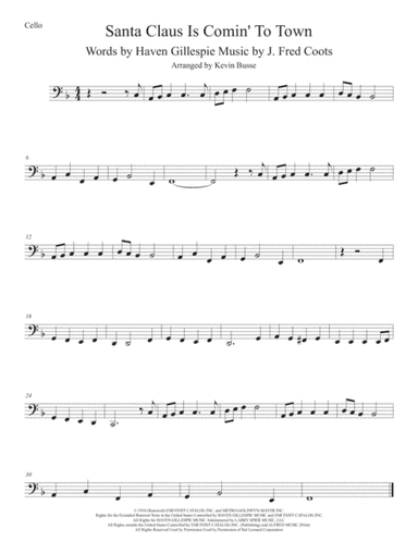 Santa Claus Is Comin' To Town (arr. Kevin Busse)