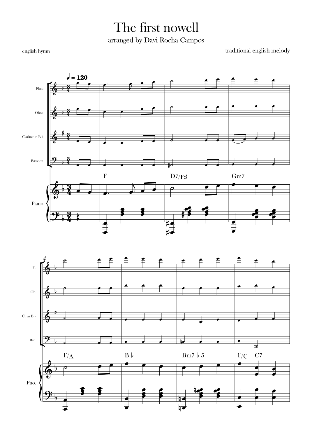 The First nowell (arr. Davi Rocha Campos)