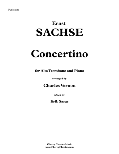 Concertino for Alto Trombone and Piano (arr. Charles Vernon)