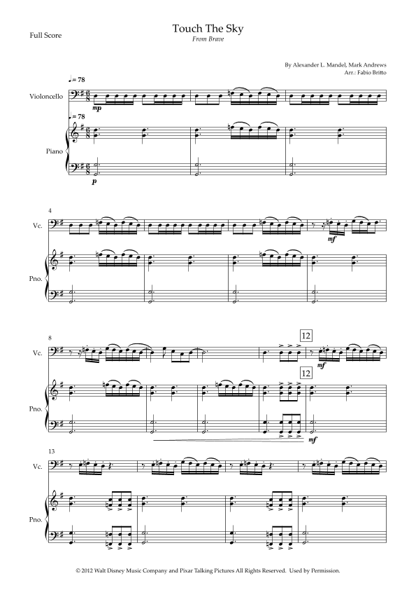 Touch The Sky (arr. Fabio Britto)