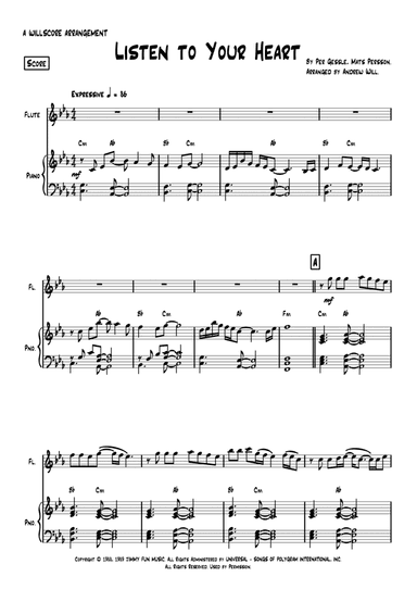 Listen To Your Heart (arr. Andrew Will)