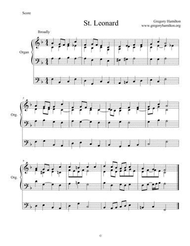 St. Leonard - Ye Who Own the Faith of Jesus - Alternate Harmonization