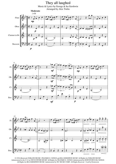 They All Laughed (arr. Alex Tinlin)