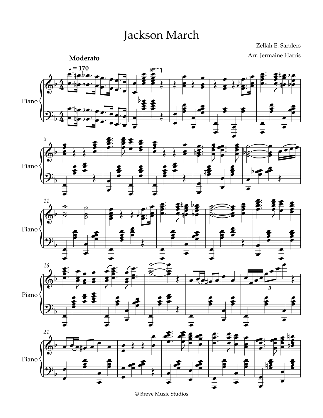 Jackson March (arr. Jermaine)