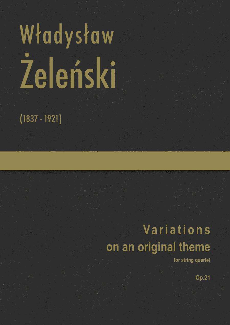 Zelenski - Variations on an original theme, Op.21 (arr. J.G. Cucó Barber)