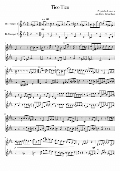 Tico Tico (tico Tico No Fuba) (arr. Christopher Richardson)