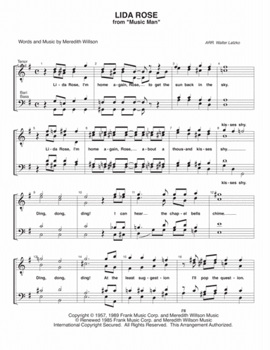 Lida Rose (arr. Walter Latzko)