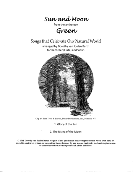 Sun and Moon (2 Duos) (arr. Dorothy van Joolen Barth)