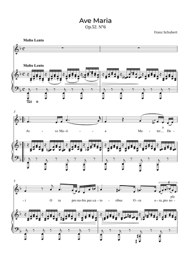 Ave Maria Schubert - Contralto in F (arr. Alex Nunes Rodrigues)