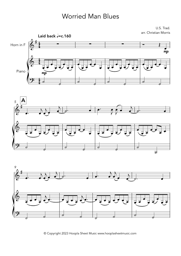 Worried Man Blues (arr. Christian Morris)