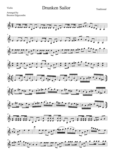 What Shall We Do With a/the Drunken Sailor (Drunken Sailor) (arr. Adelaide String Duo)