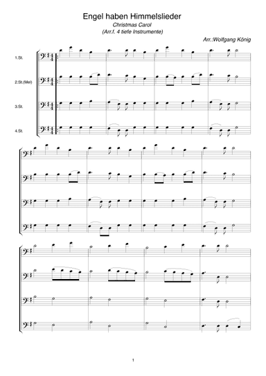 Engel haben Himmelslieder (arr. Wolfgang König)