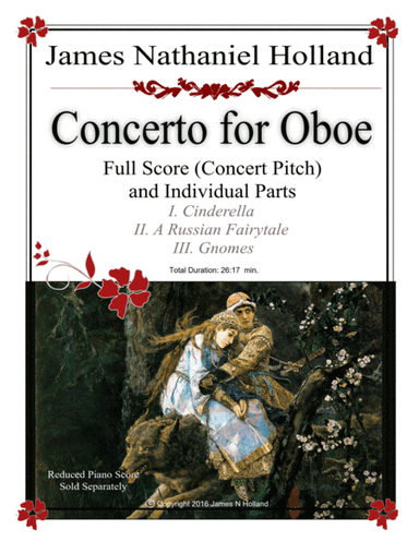 Concerto for Oboe, Full Score and Individual Parts