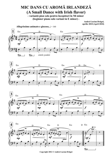 MIC DANS CU AROMA IRLANDEZA (A Small Dance with Irish flavor)