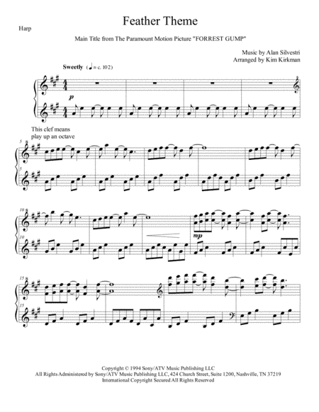 Forrest Gump - Main Title (feather Theme) (arr. Kim Kirkman)